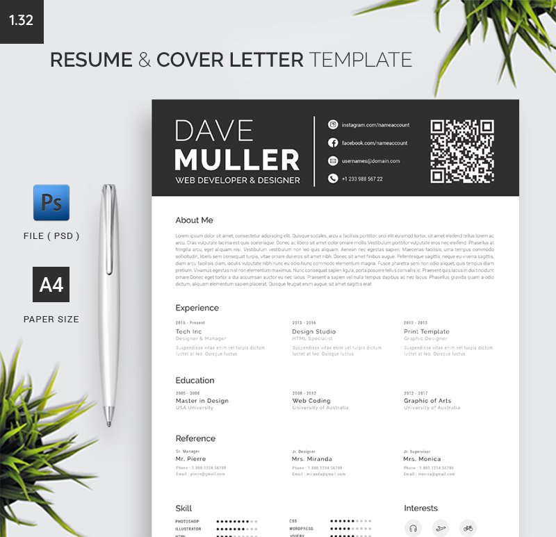 Resume & Cover Letter Template 1.36