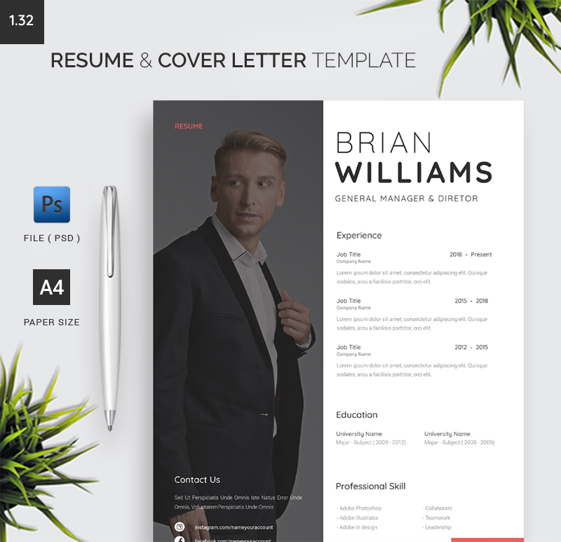 Resume & Cover Letter Template 1.37