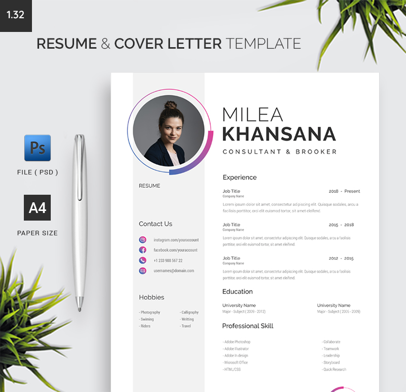 Resume & Cover Letter Template 1.38