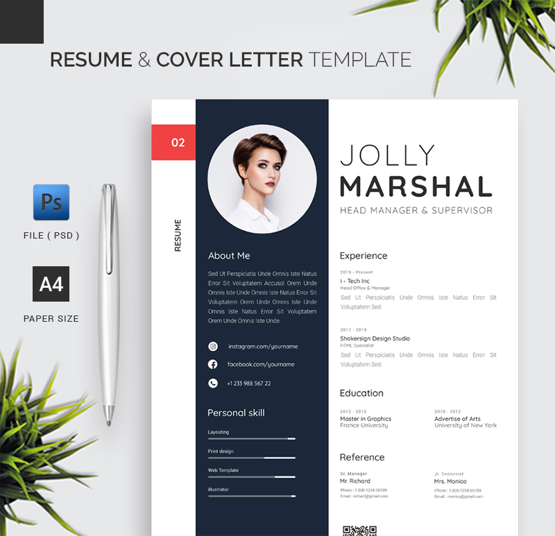 Resume & Cover Letter Template 1.40