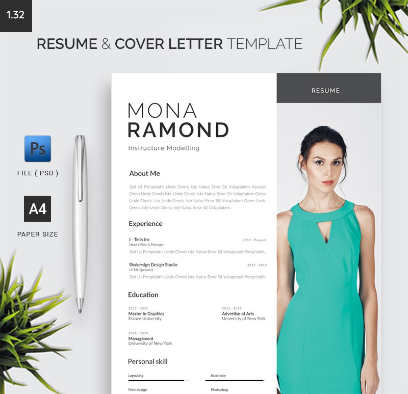 Resume & Cover Letter Template 1.33