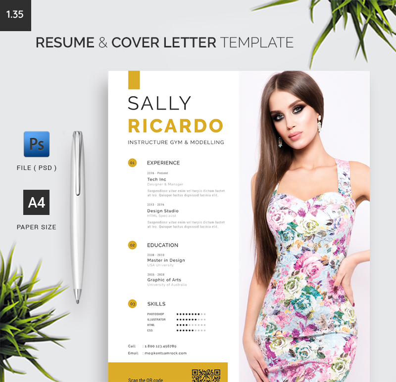Resume & Cover Letter Template 1.35