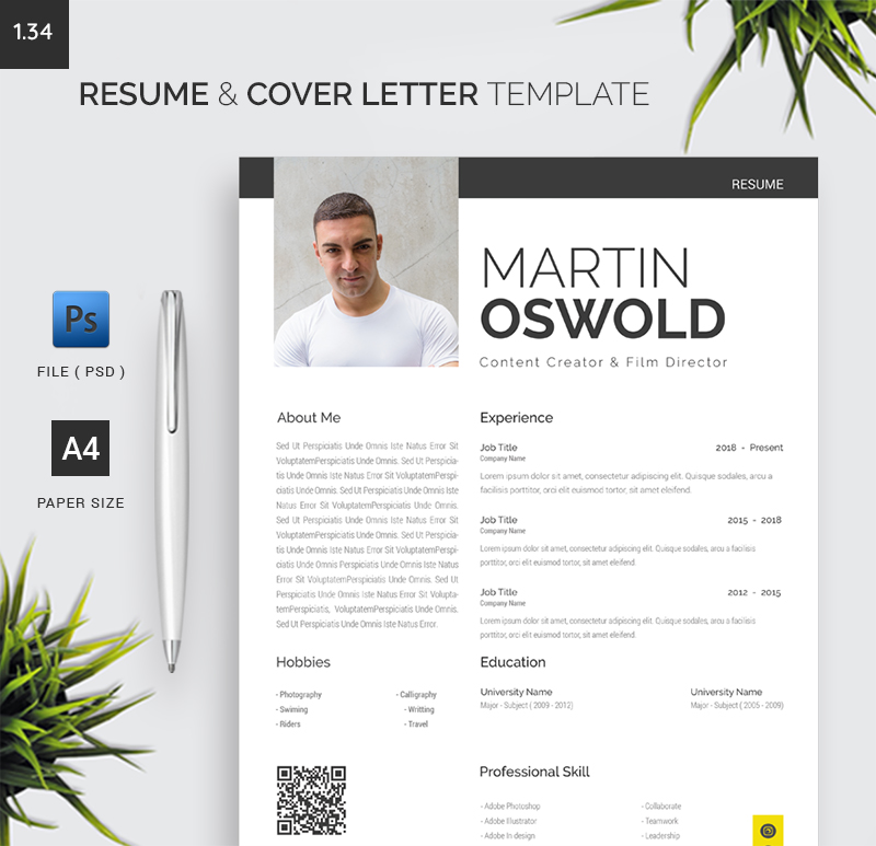 Resume & Cover Letter Template 1.34