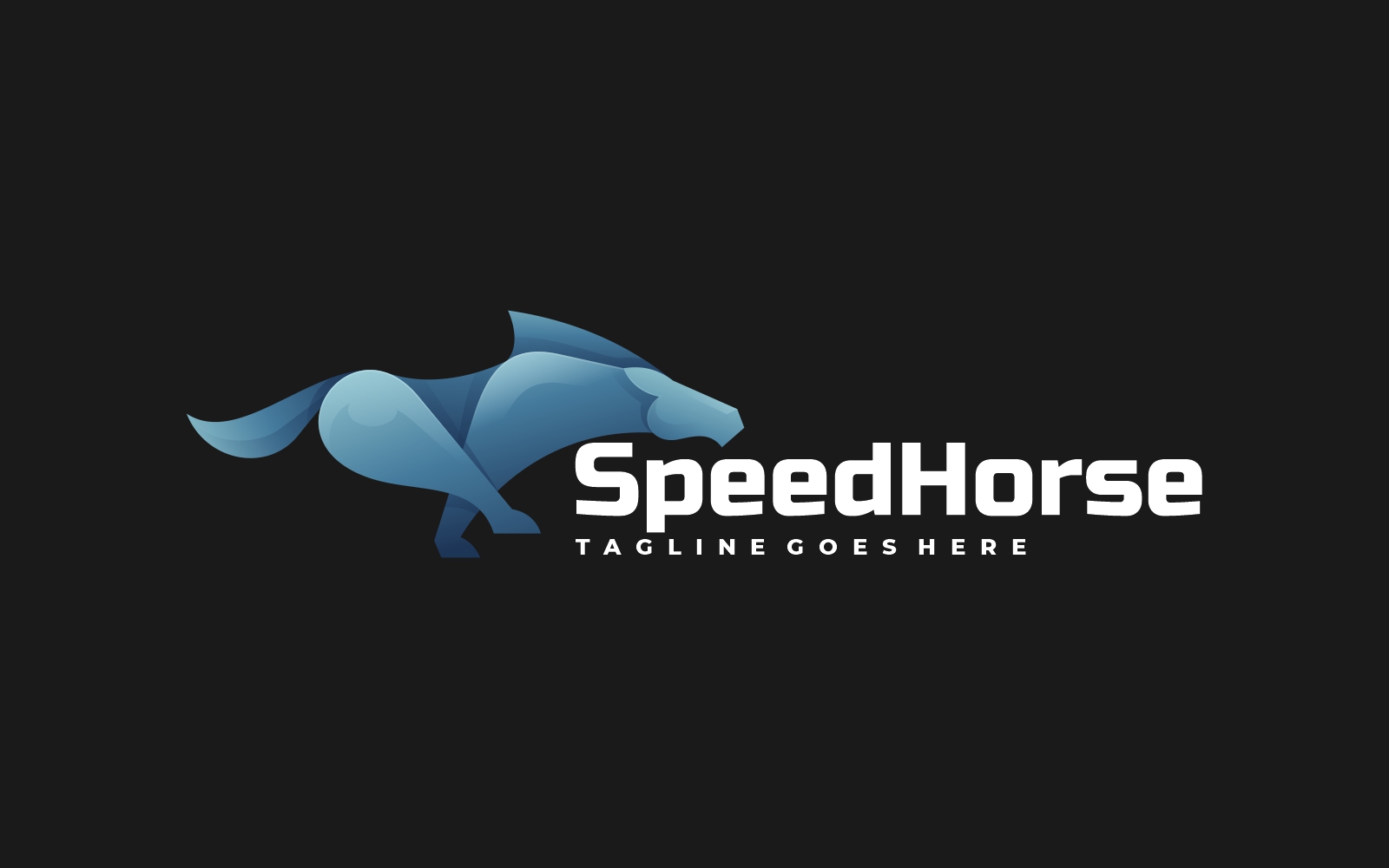 Speed Horse Gradient Logo