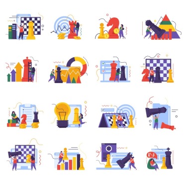 Icons Set Illustrations Templates 208846