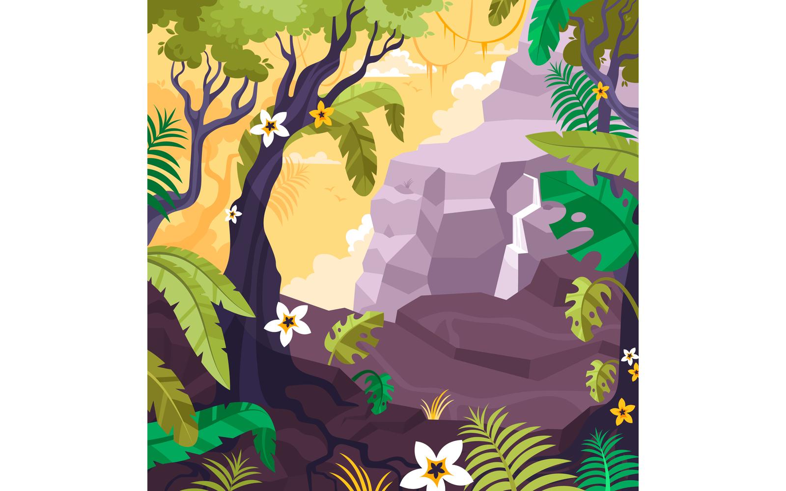 Landscape Flat 210150719 Vector Illustration Concept