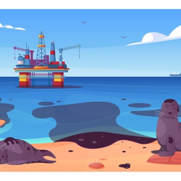 Ocean Pollution Illustrations Templates 209006