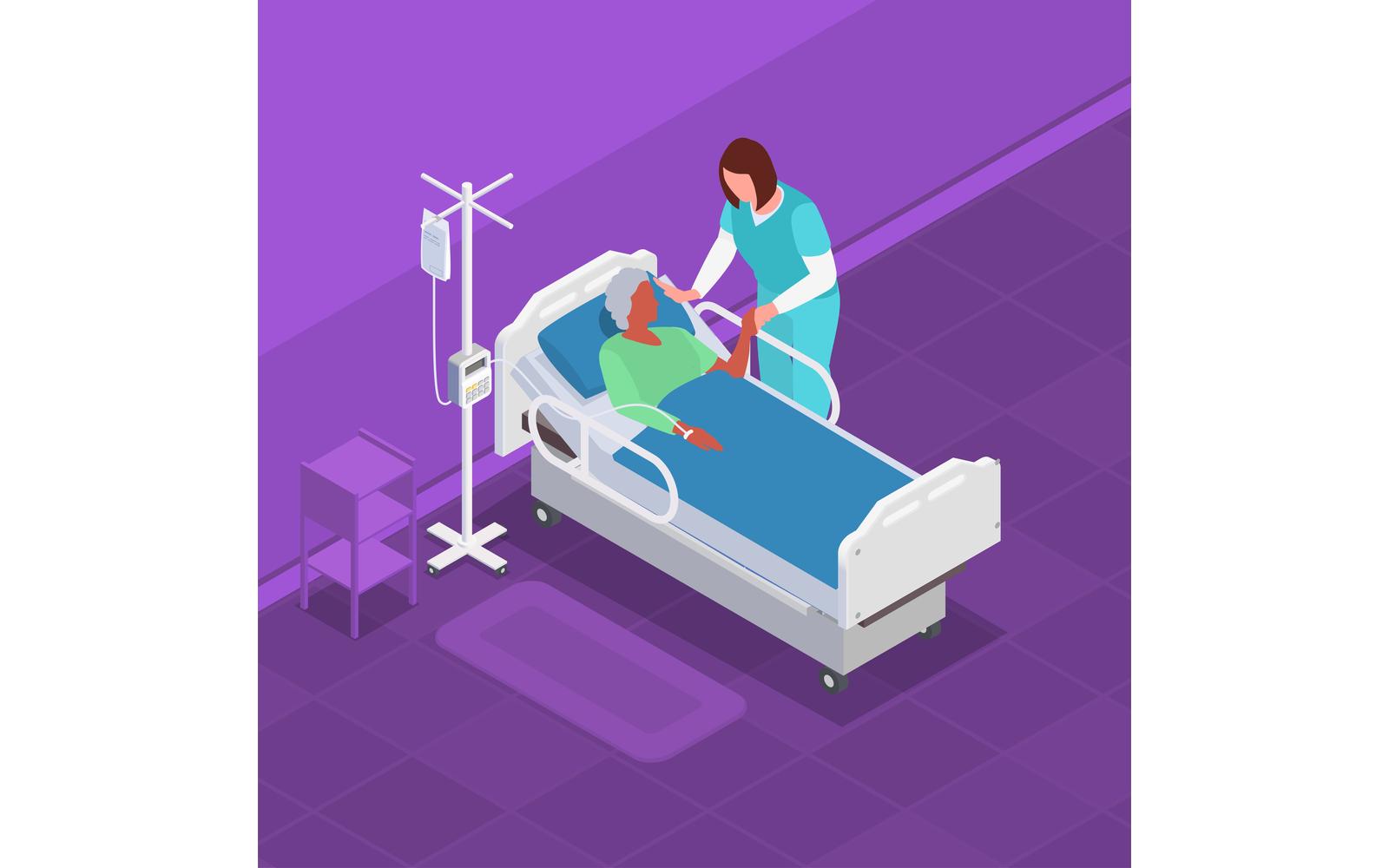 Elderly People Healthcare Isometric 210320151 Vector Illustration Concept