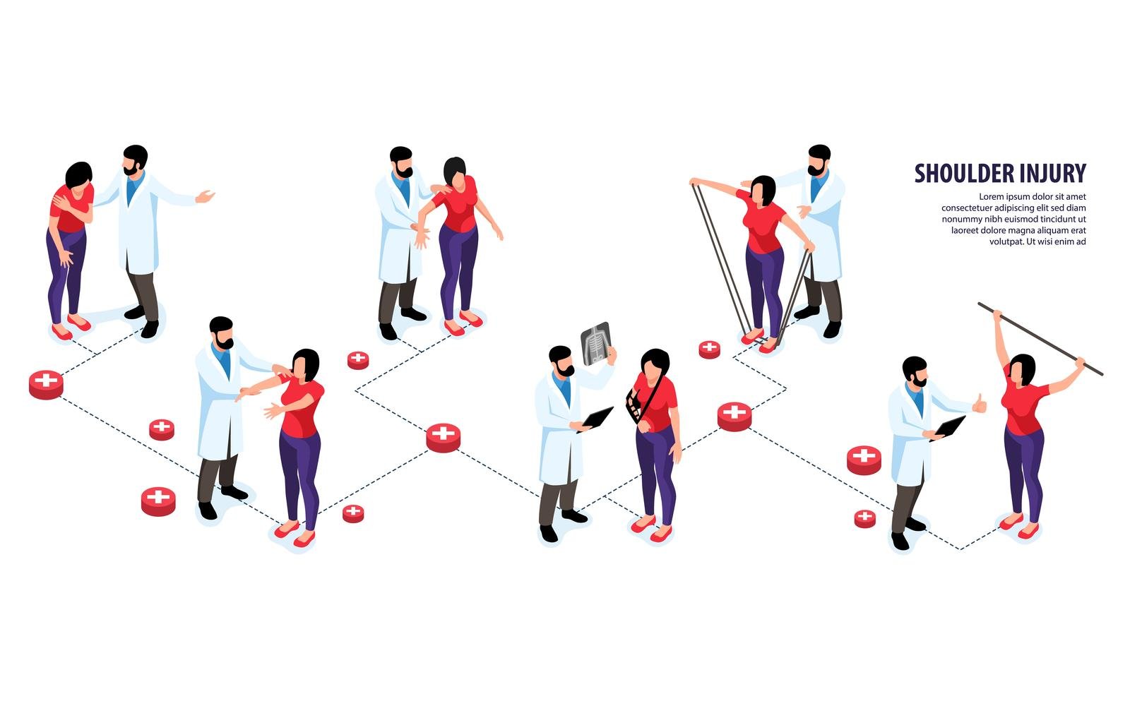 Isometric Orthopedic Infographics 210310518 Vector Illustration Concept