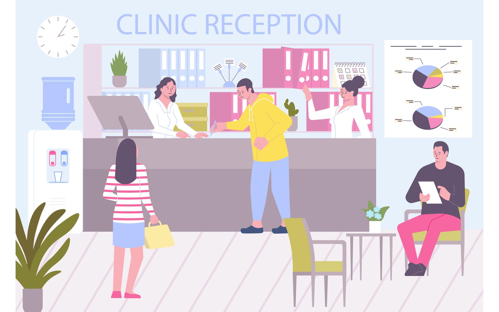 Admission Hospital Flat 210370110 Vector Illustration Concept