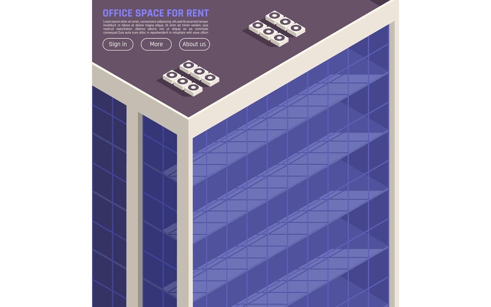 Commercial Real Estate Isometric 210110134 Vector Illustration Concept