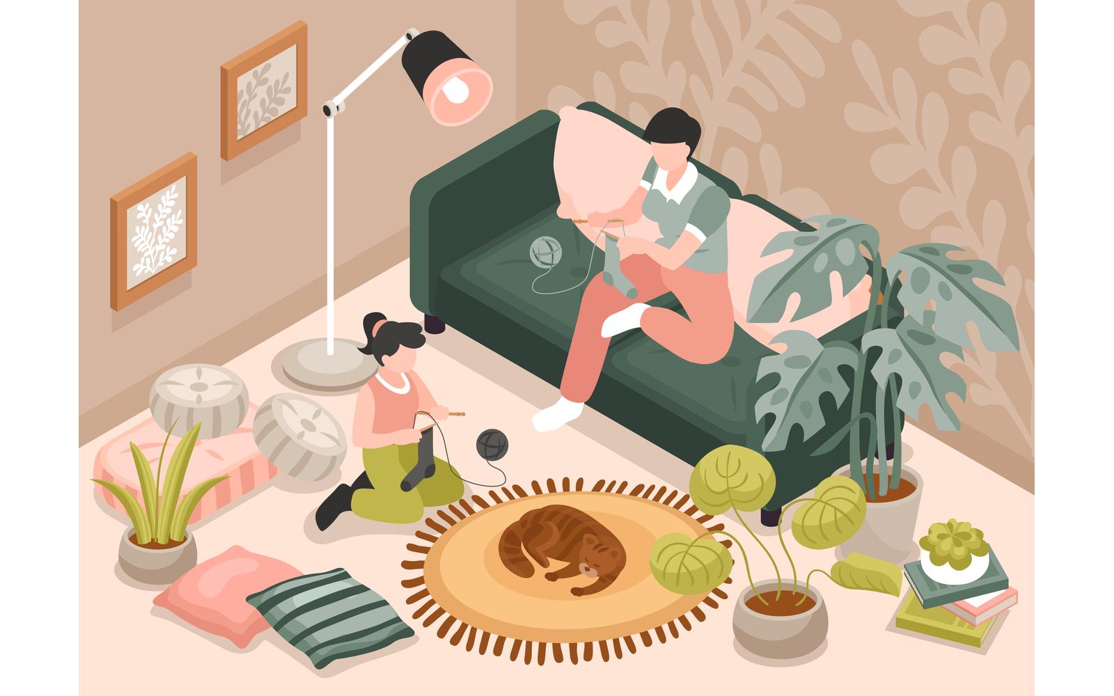 Isometric Motherhood Illustration 210312131 Vector Illustration Concept