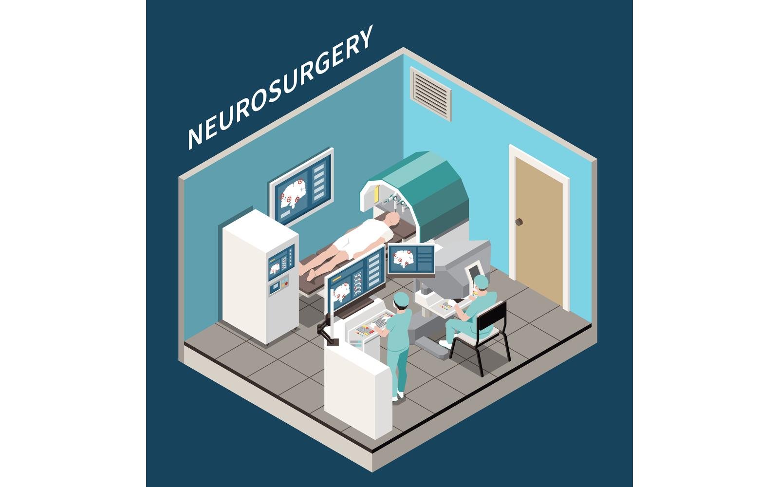 Robotic Surgery Isometric 210310914 Vector Illustration Concept