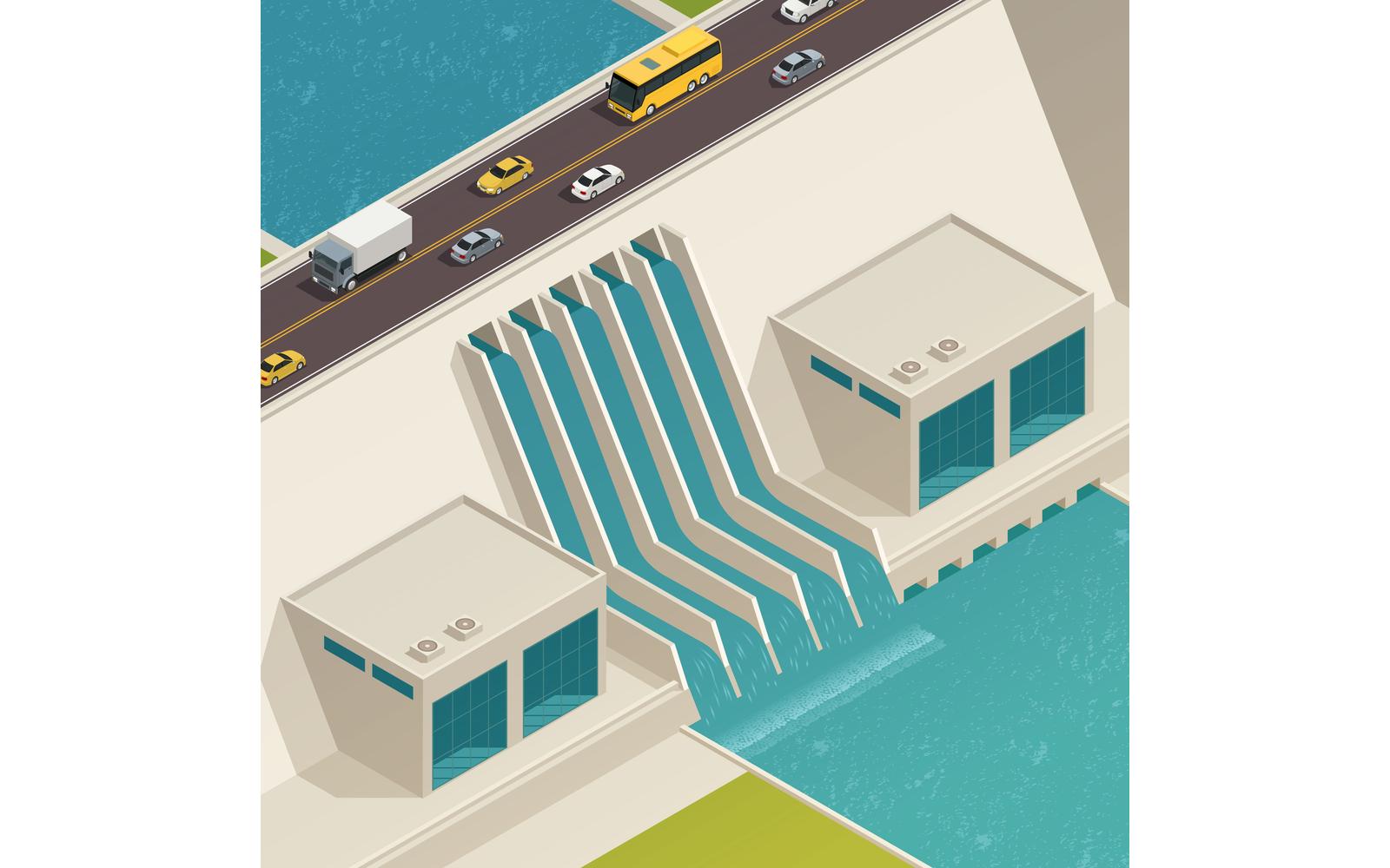 Green Energy Ecology Isometric Composition 210310132 Vector Illustration Concept