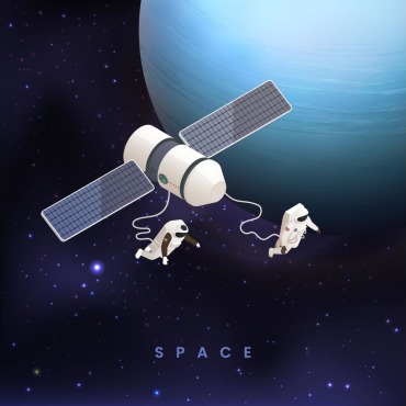 Cosmonaut Space Illustrations Templates 209237