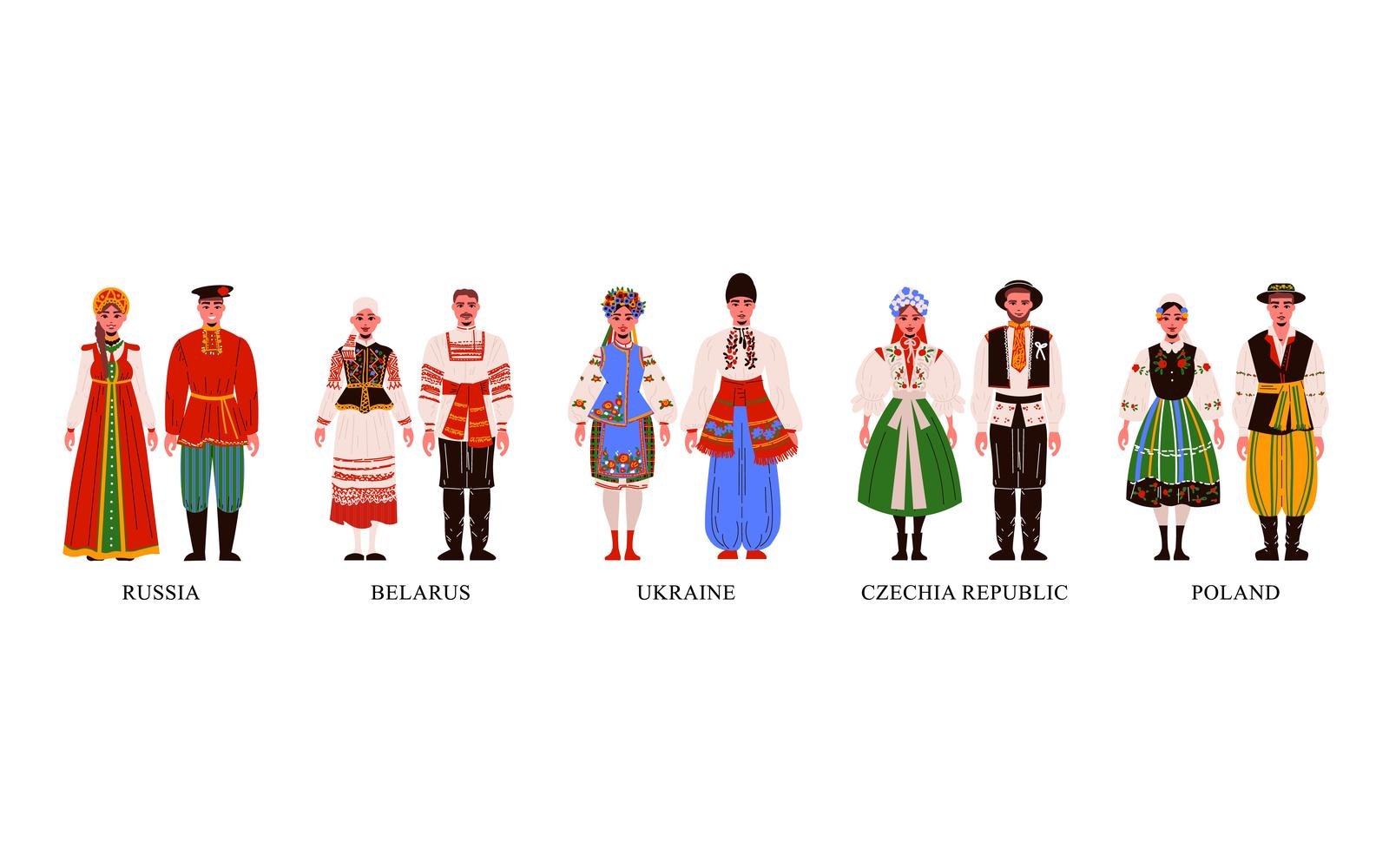 Traditional Costume European 210360523 Vector Illustration Concept