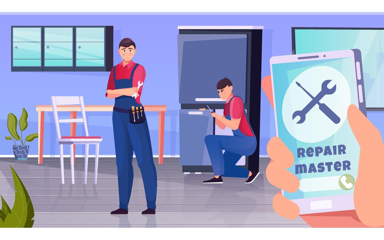 Repair Home Flat 210351117 Vector Illustration Concept