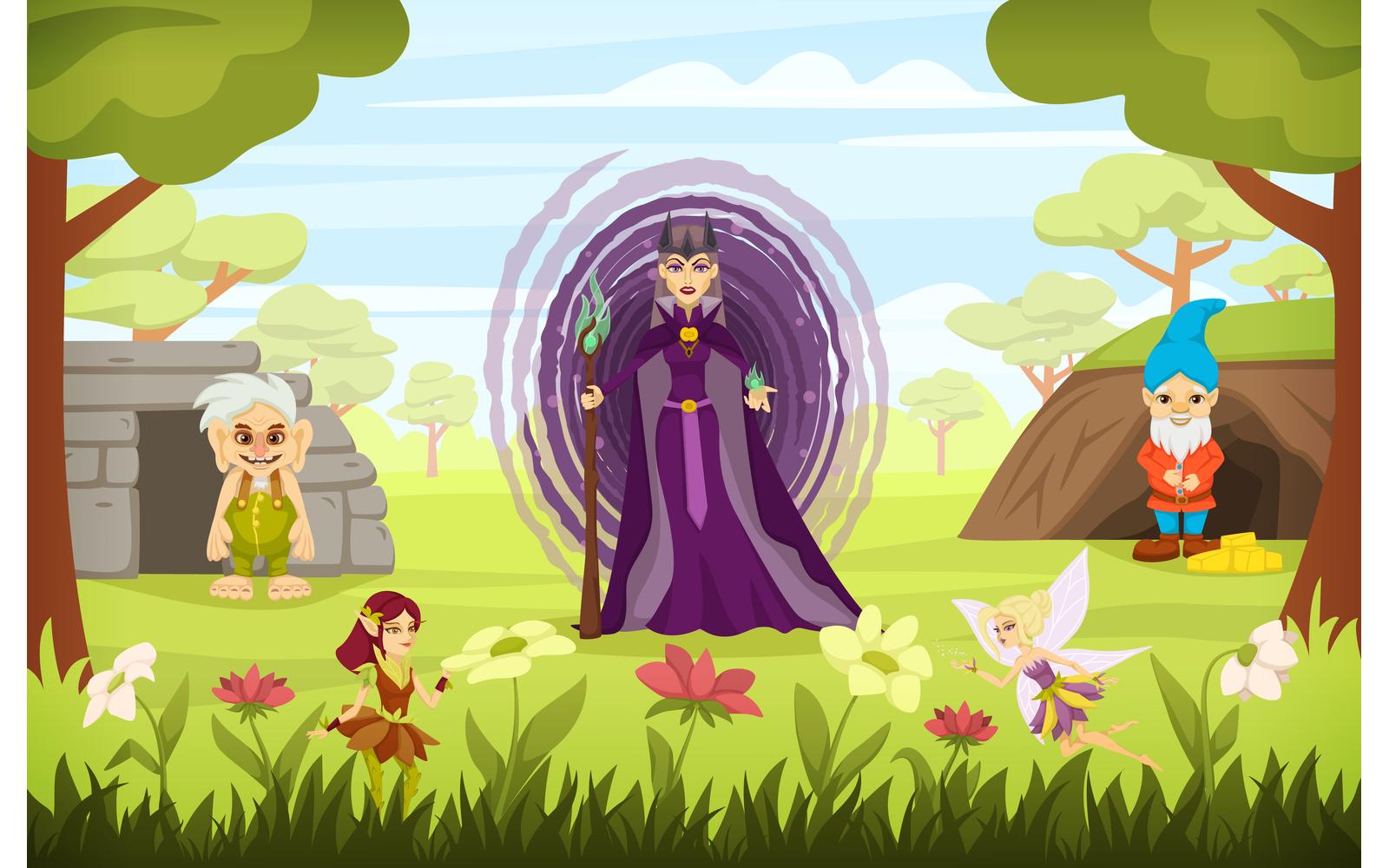 Fairy Tale Characters Cartoon 210370326 Vector Illustration Concept