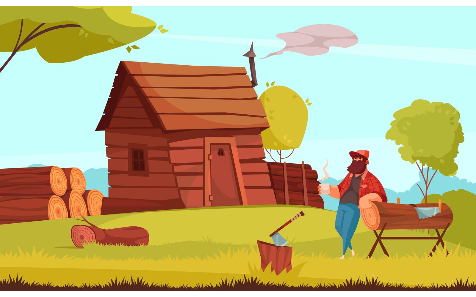 Lumberjack 210312626 Vector Illustration Concept