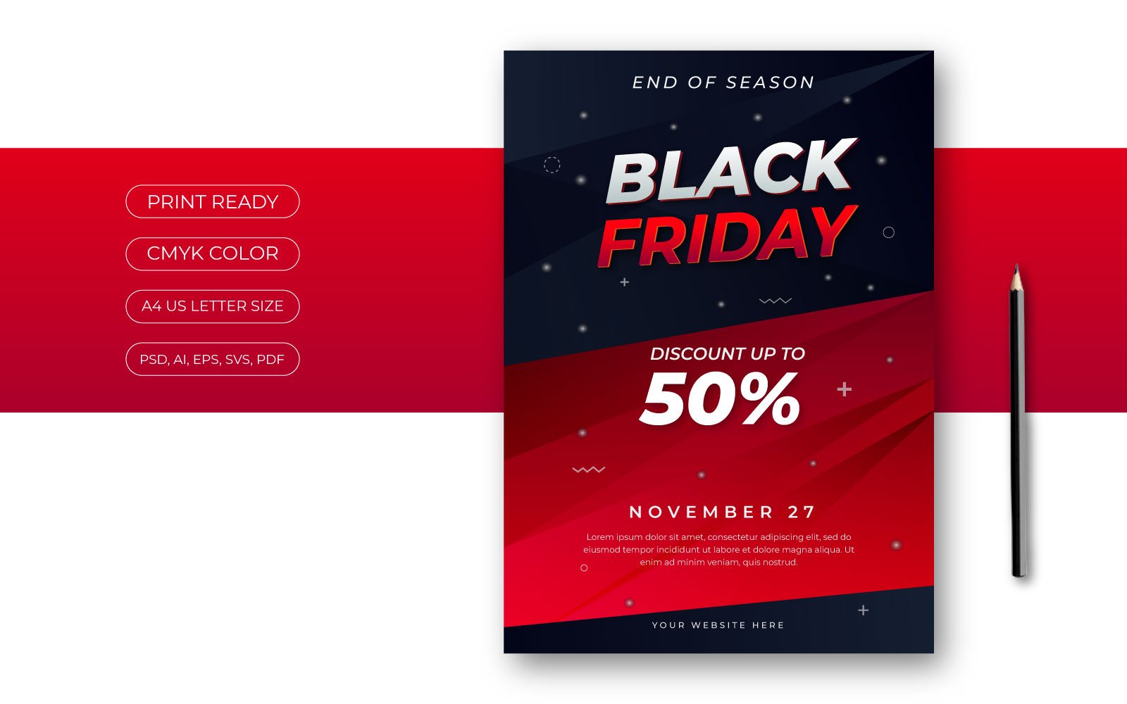 Black Friday Flyer Design Template