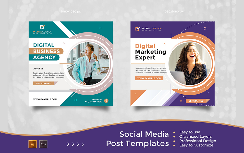 Digital Business Agency - Social Media Post Templates