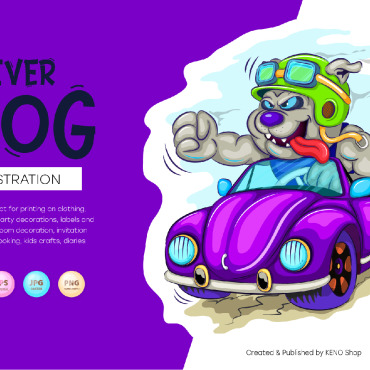 Cartoon Dog Vectors Templates 209475