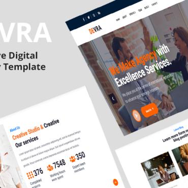 Digital Agency Responsive Website Templates 209552