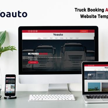 Logistics Truckload Responsive Website Templates 209555