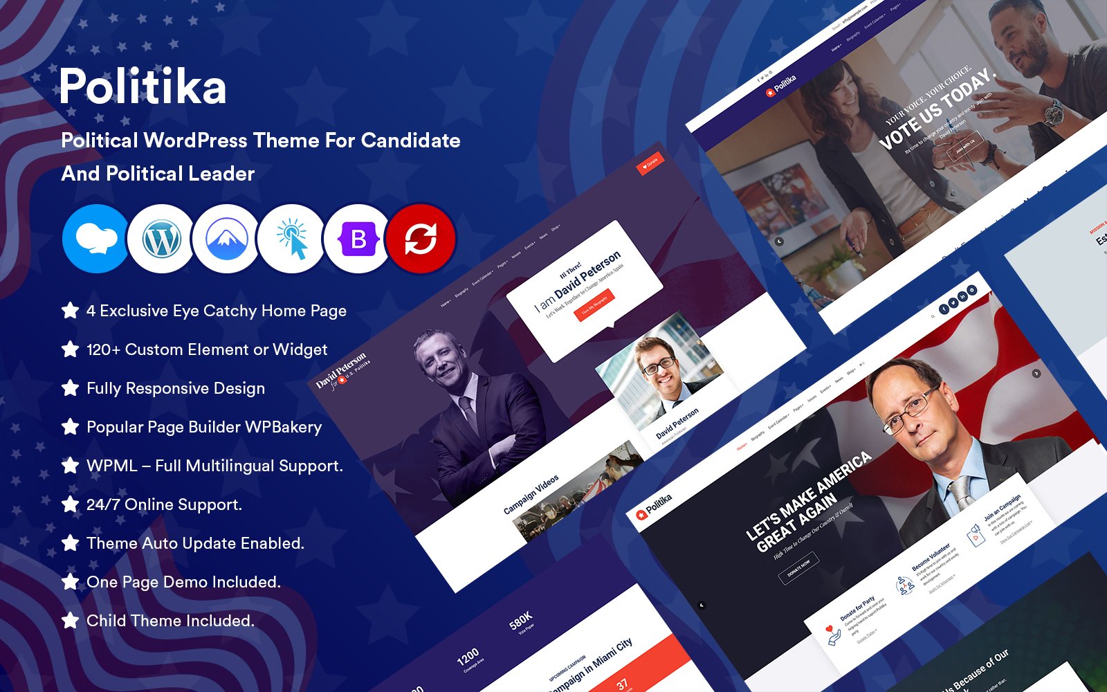 Politika - Political WordPress Theme For Candidate and political leader