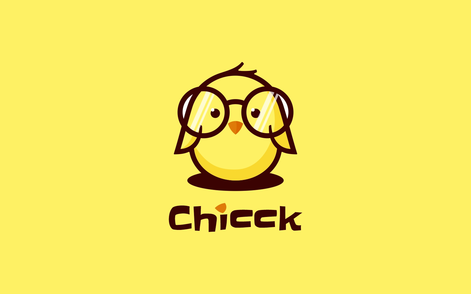 Chick Simple Mascot Logo Style