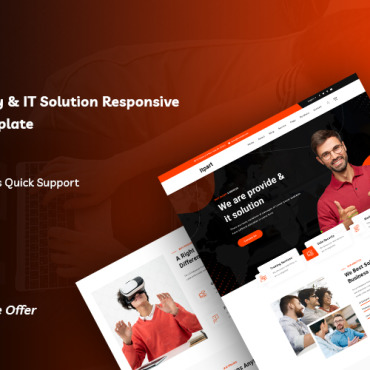 It Solution Responsive Website Templates 209628