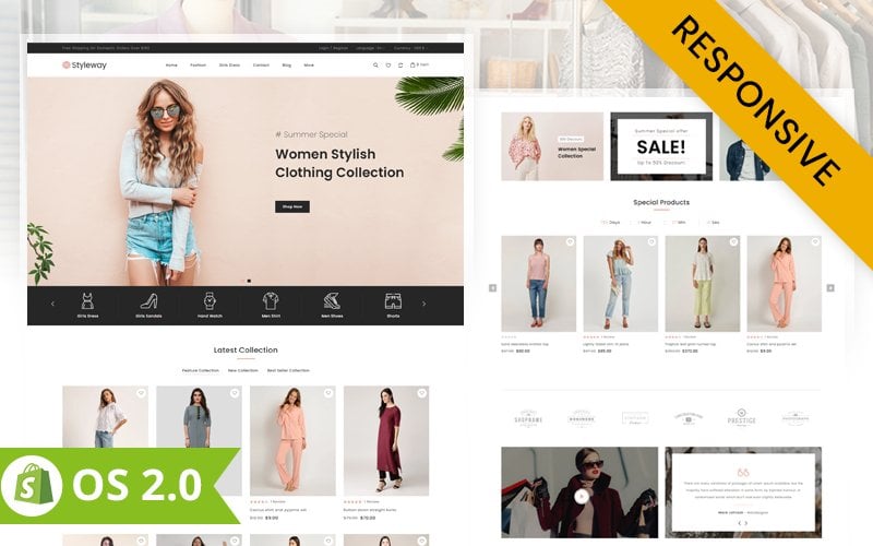 Styleway Online Fashion Store Shopify 2.0 Responsive Theme