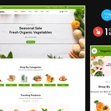 Clean Food OpenCart Templates 209644