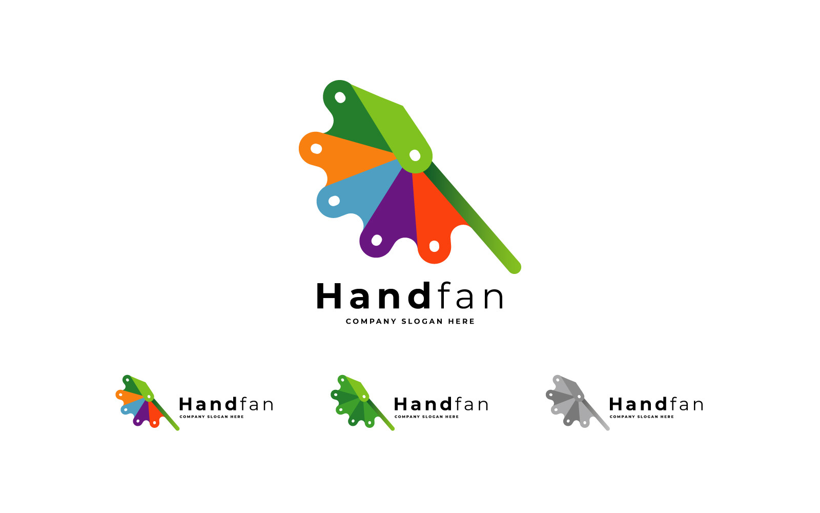 Hand Fan And Hand Craft Logo