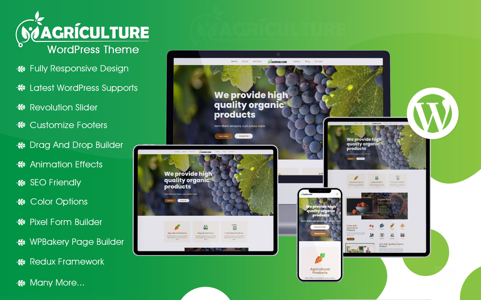 Agriculture and Farming WordPress Theme