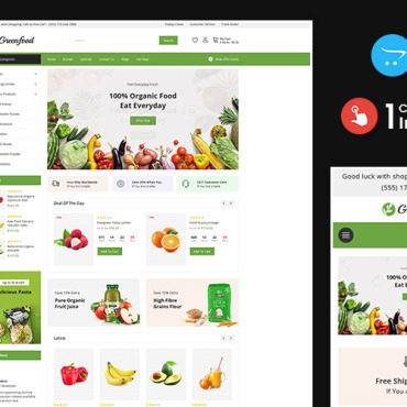 Clean Food OpenCart Templates 209734