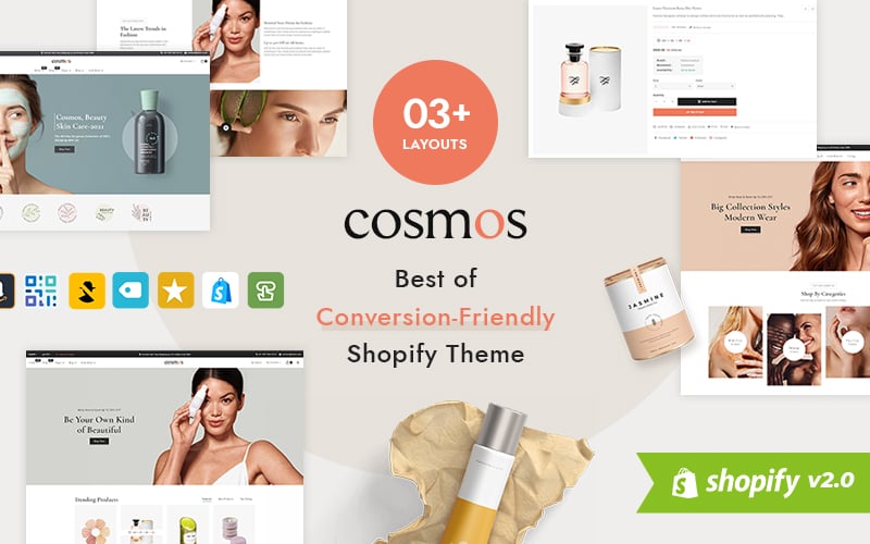 Cosmos Multipurpose Shopify 2.0 Theme for Cosmetics Store