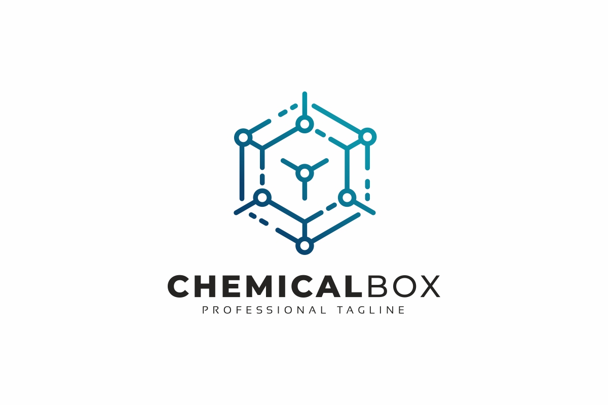 Chemical Box Line Logo Template