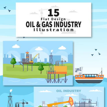 Gas Industry Illustrations Templates 209816