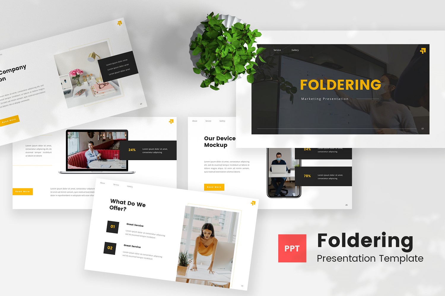 Foldering — Marketing Powerpoint Template