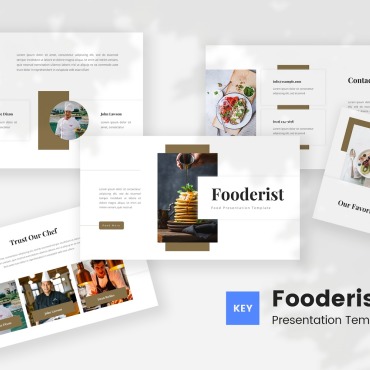 Restaurant Cafe Keynote Templates 209858