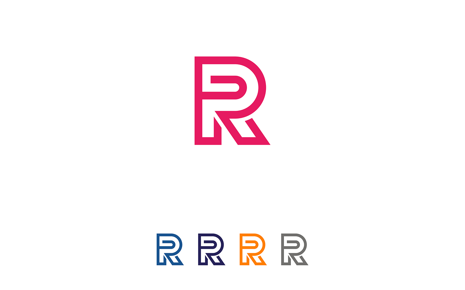 Letter R Business Logo Design Vector Template