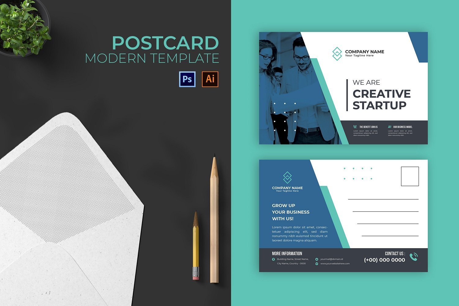 Creative Startup Post Card