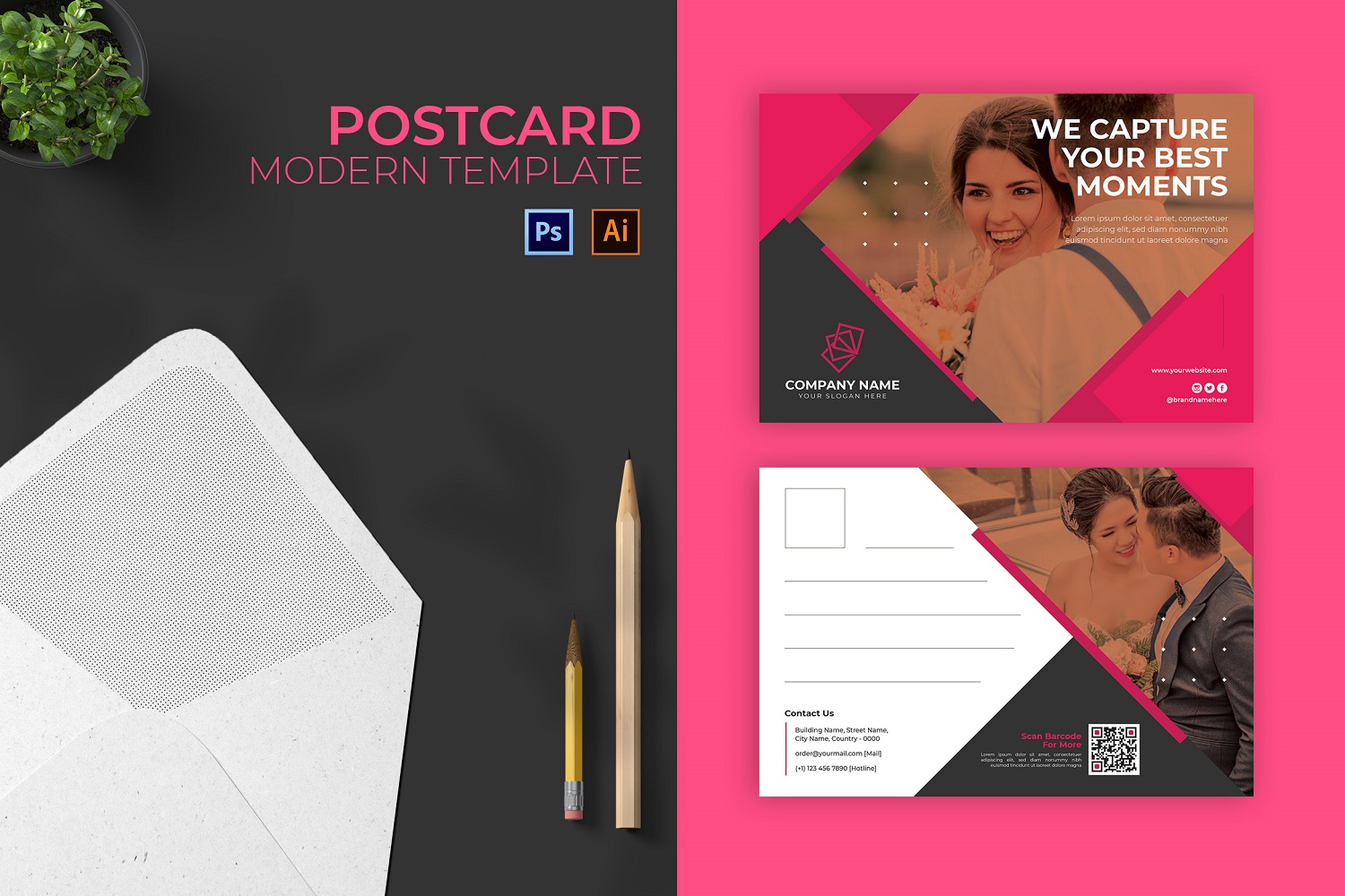 Photographers Post Card Print Template