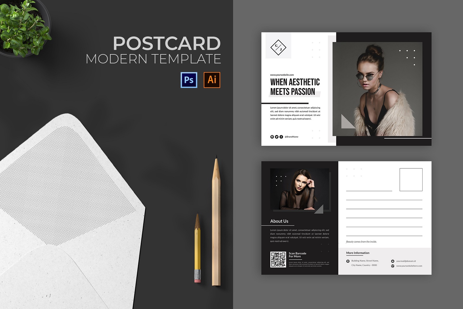 Aesthetic Minimalism Post Card