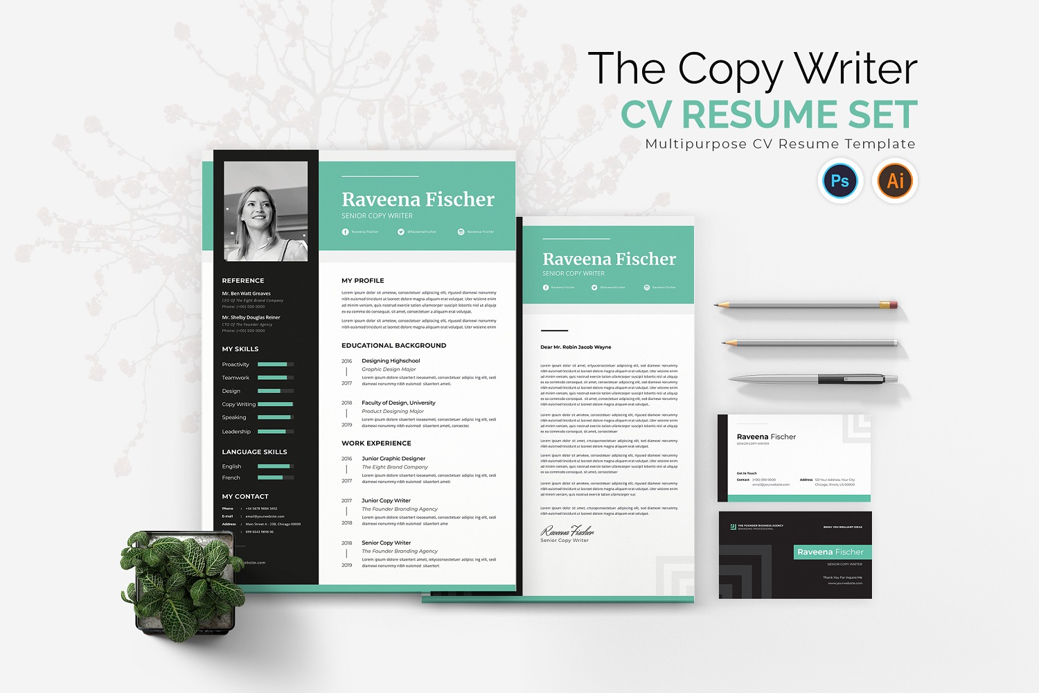 Copy Writer CV Resume Set