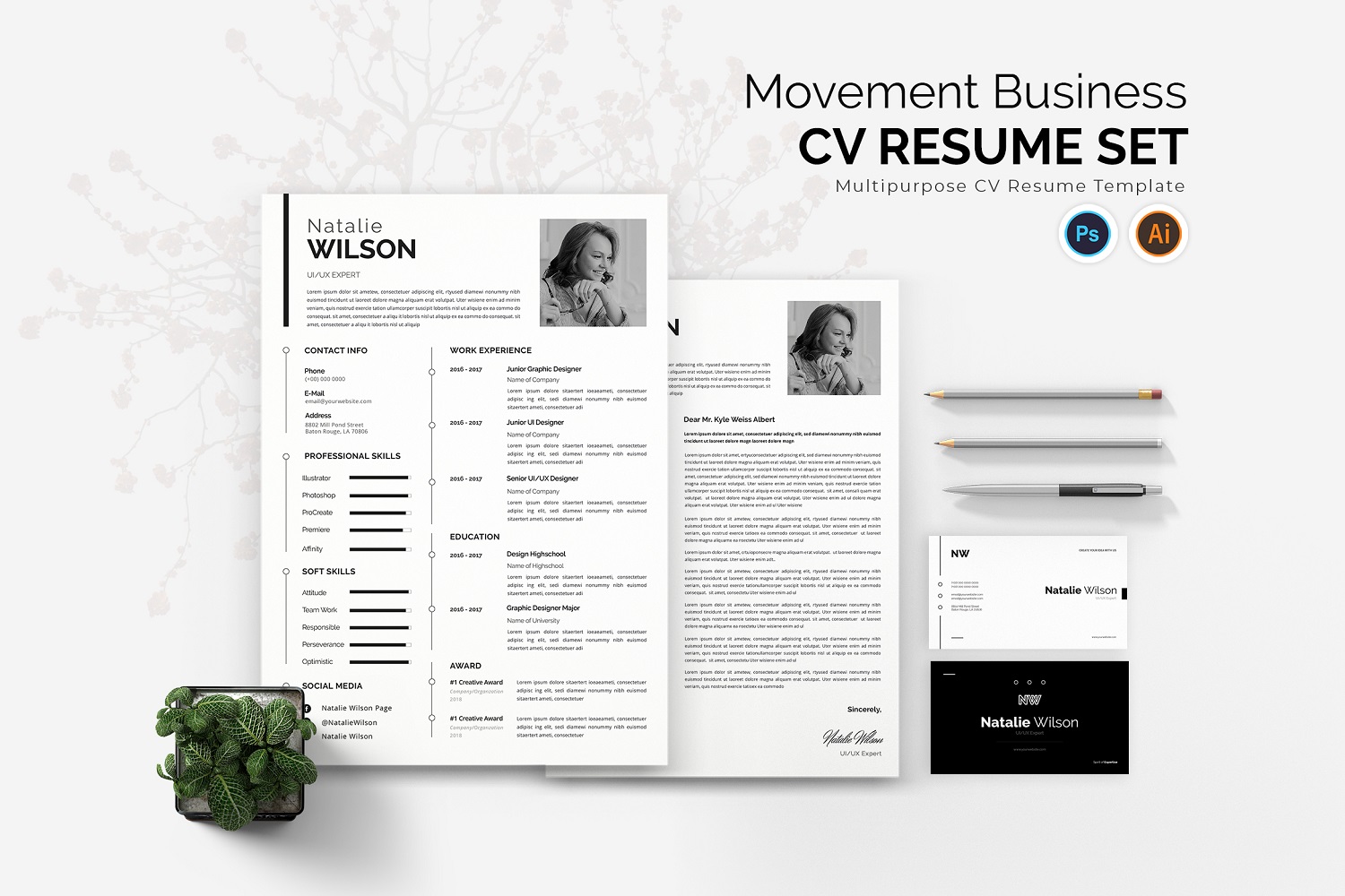 Movement Business CV Resume Set