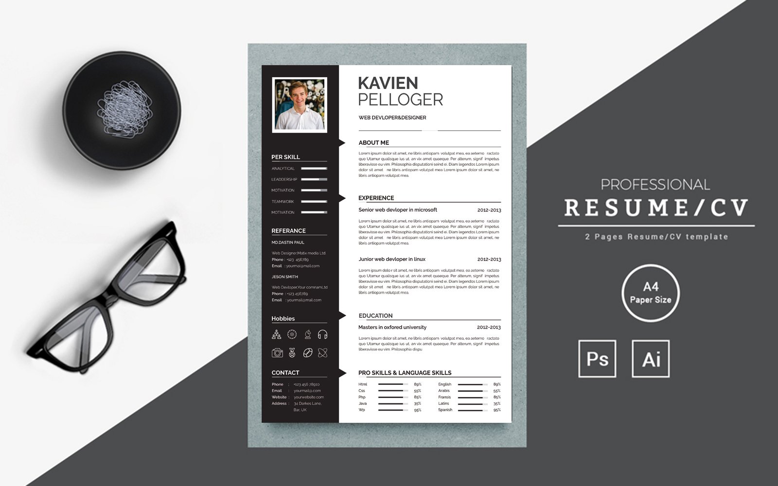 Peologer web  designer resume