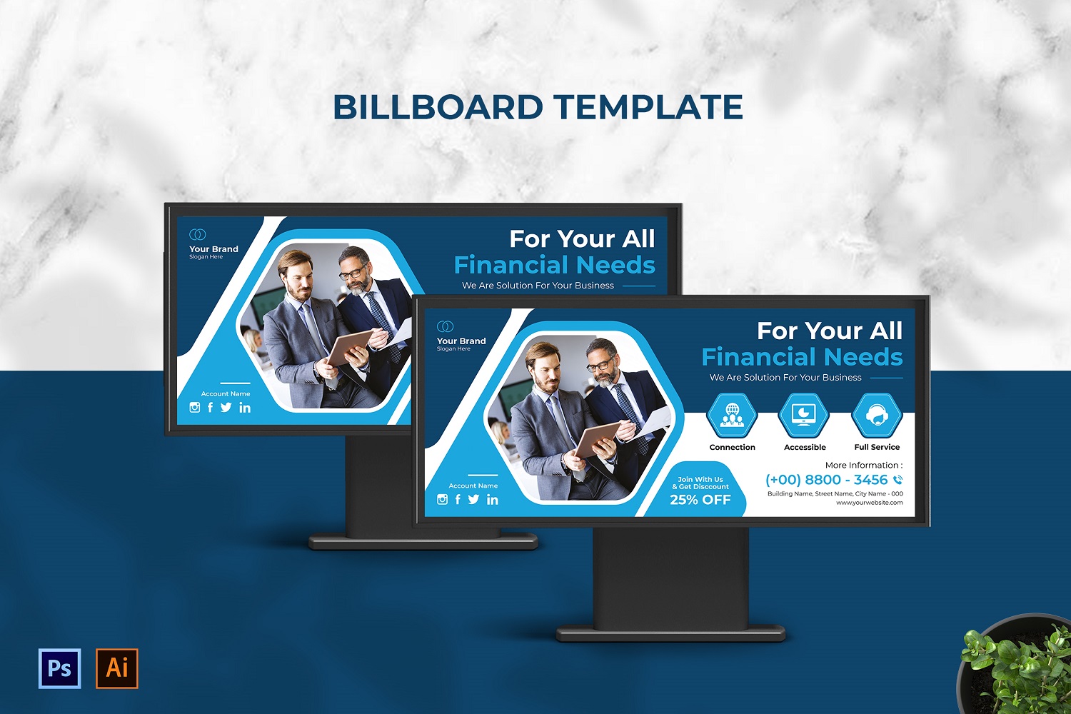 Finance Solution Billboard Landscape