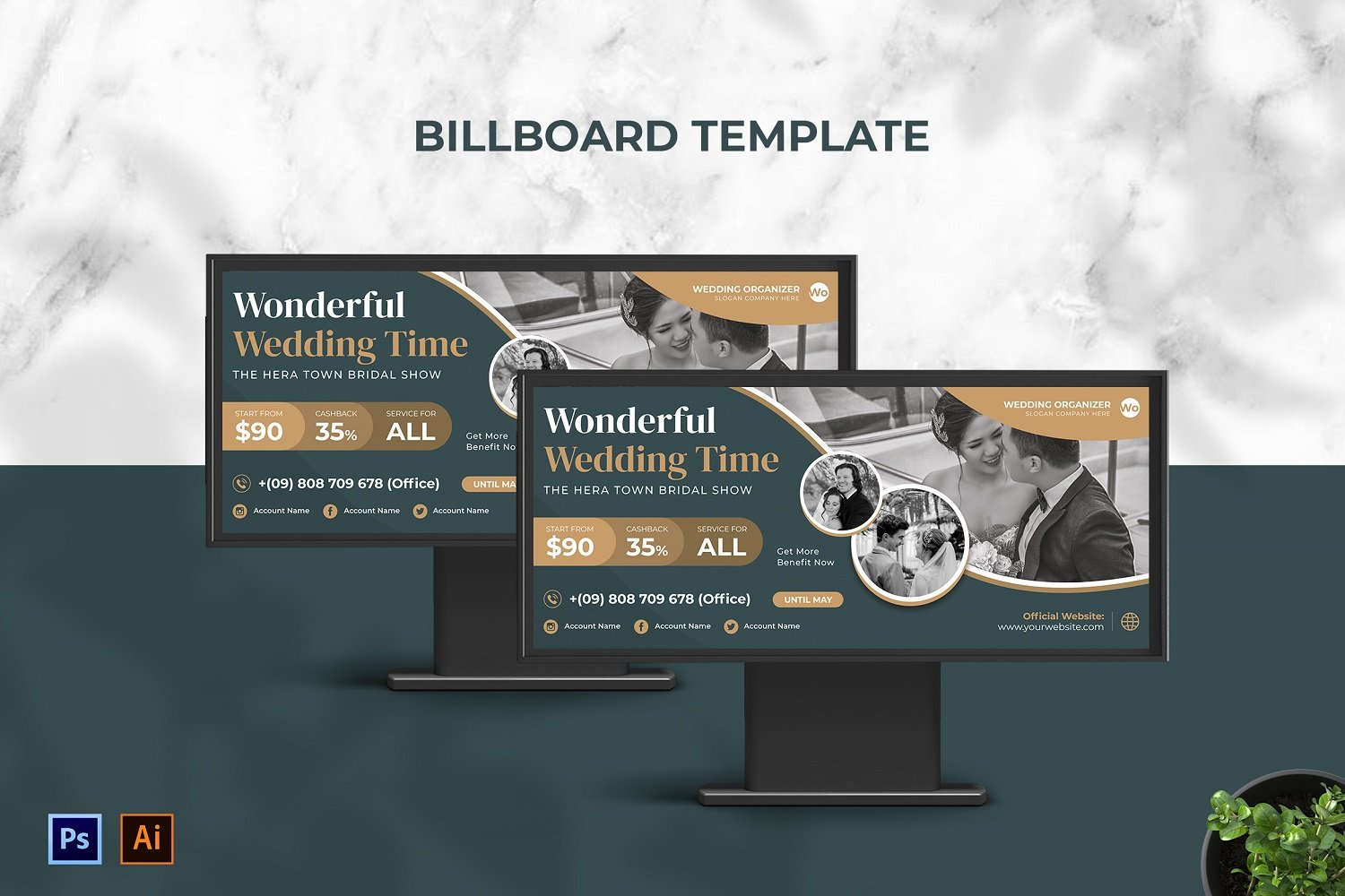 Wedding Organize  Billboard Landscape